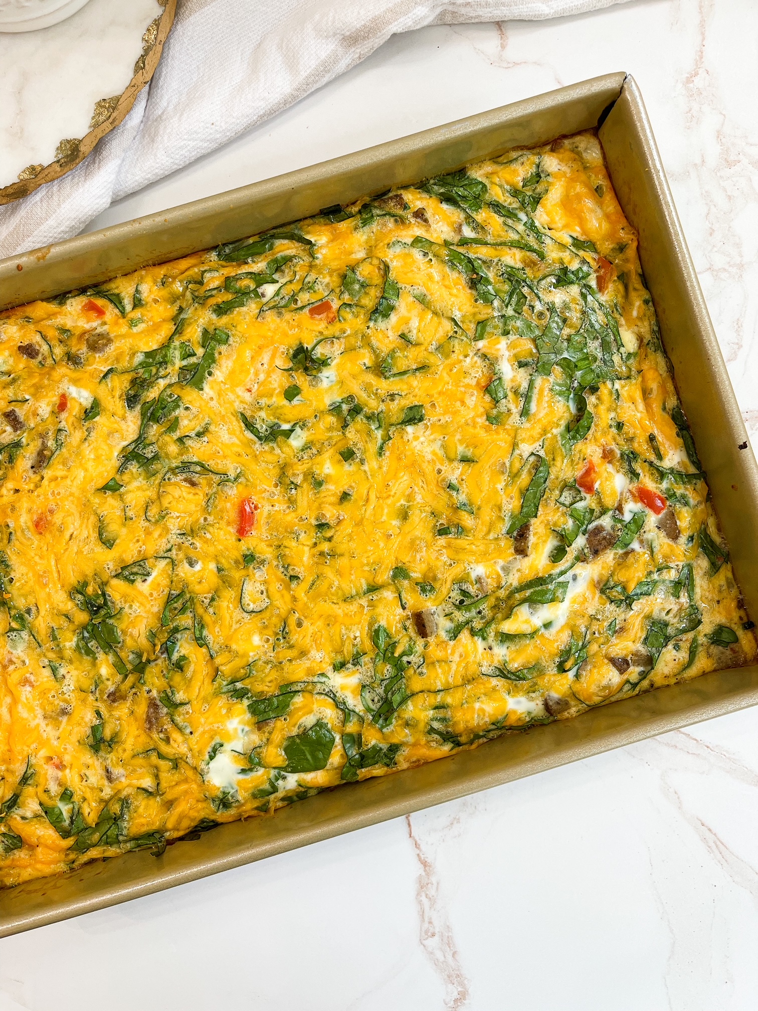 Easy Breakfast Casserole Protein & Veggie Packed Life Is Goldin